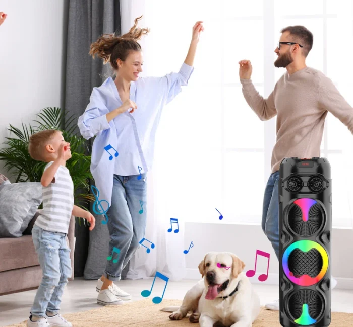 اسپیکر بلوتوثی پرتابل ZQS8309 با نورپردازی RGB، مناسب خرید عمده