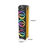 اسپیکر بلوتوثی پرتابل ZQS8315 با نورپردازی RGB، مناسب خرید عمده