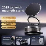 پایه نگهدارنده مغناطیسی موبایل با طراحی مکشی و قابلیت چرخش 360 درجه مناسب خودرو و میز کار