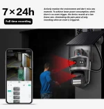 دوربین امنیتی خورشیدی 4MP AOV با لنز دوگانه، ضبط 24 ساعته و دید در شب رنگی، مناسب خرید عمده از چین و دبی، ضدآب و بی‌نیاز از برق شهری