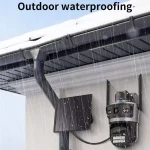 دوربین امنیتی خورشیدی 4MP AOV با لنز دوگانه، ضبط 24 ساعته و دید در شب رنگی، مناسب خرید عمده از چین و دبی، ضدآب و بی‌نیاز از برق شهری