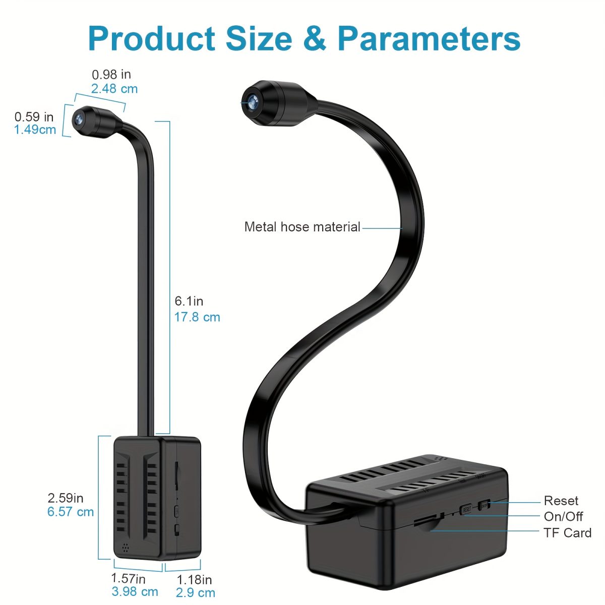 دوربین امنیتی خانگی فول اچ‌دی 1080P با باتری 2000 میلی‌آمپر، مجهز به وای‌فای، دید در شب، تشخیص حرکت و قابلیت مکالمه دوطرفه برای نظارت خانگی و محل کار