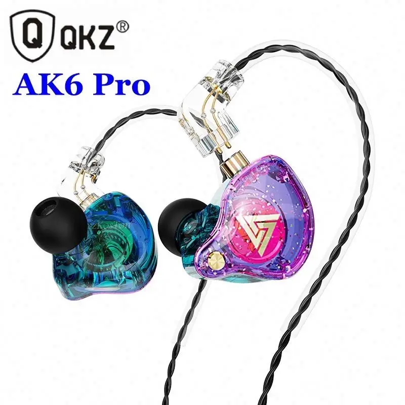 ایرفون سیمی QKZ AK6 Pro با طراحی اسپرت و بیس قوی مناسب موسیقی و ورزش