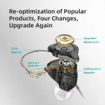 هدفون سیمی KZ EDX PRO با طراحی شفاف و جک 3.5 میلی‌متری مناسب موسیقی و مانیتورینگ
