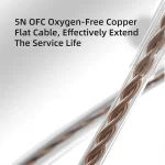 هدفون سیمی KZ EDX PRO با طراحی شفاف و جک 3.5 میلی‌متری مناسب موسیقی و مانیتورینگ