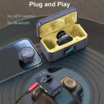 میکروفون یقه‌ای بی‌سیم Q8 Dual Output با رسیور چندکاره مناسب ولگ و مصاحبه