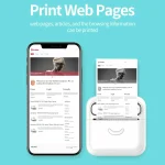 پرینتر جیبی حرارتی مدل A32 با اتصال بلوتوث، مناسب خرید عمده برای چاپ عکس و لیبل از طریق موبایل