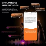 مترجم هوشمند AI پرتابل با طراحی سبک و قابلیت ترجمه همزمان چندزبانه