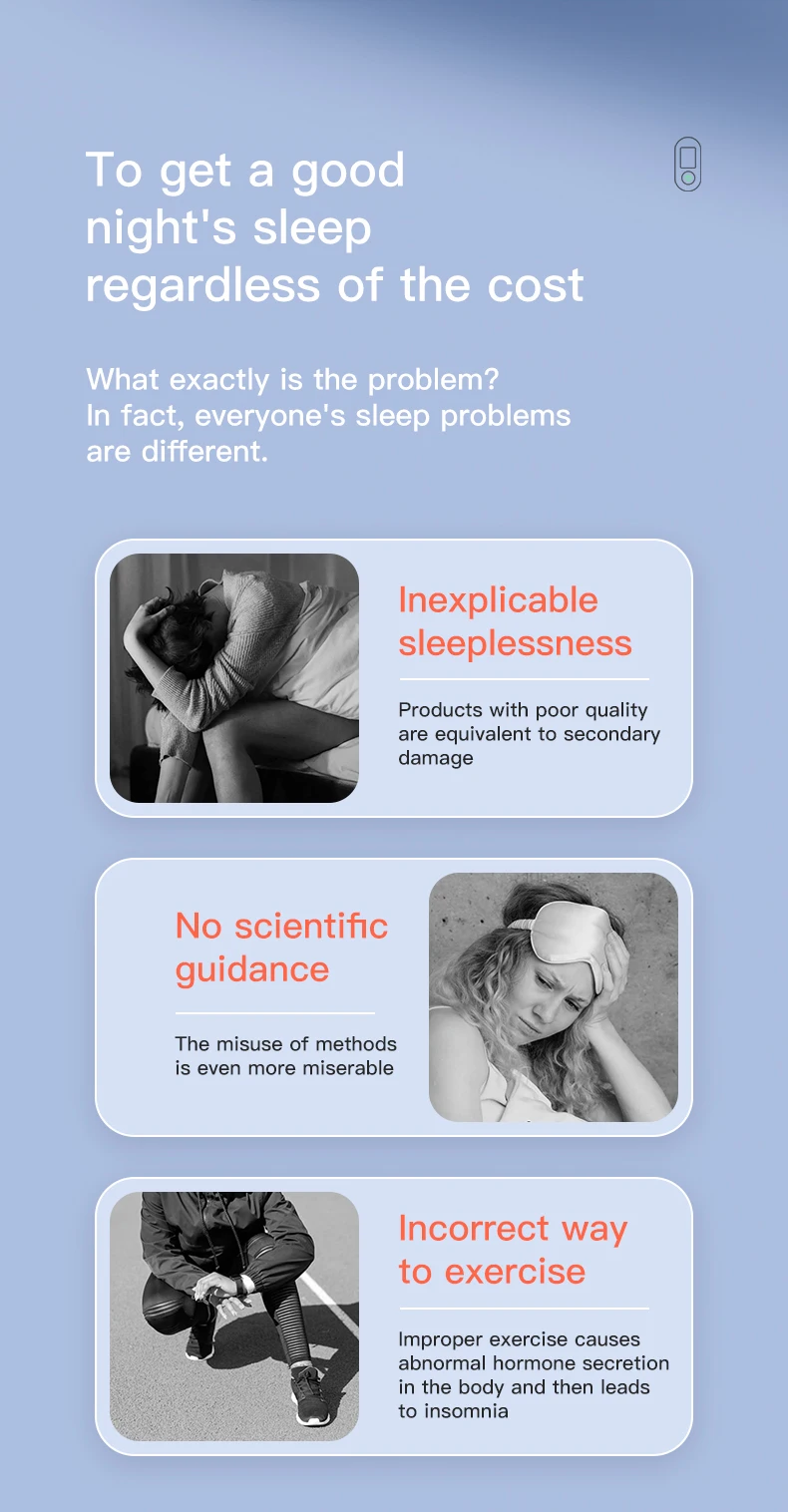 دستگاه CES Ear Clip در حال استفاده روی گوش کاربر برای کمک به خواب راحت و آرامش ذهن