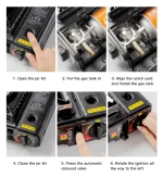 اجاق باربیکیو باغی پرتابل با جرقه‌زن اتوماتیک و طراحی کوچک برای پخت‌وپز در فضای باز