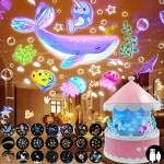 چراغ خواب پروژکتوری موزیکال مدل فیلم ۲۱، مناسب خرید عمده از چین و دبی، نورپردازی آرامش‌بخش کودکانه با قابلیت چرخش و پخش موسیقی