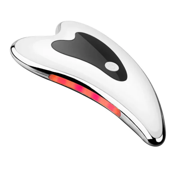 ماساژور صورت گواشا برقی با طراحی ارگونومیک، مجهز به میکروکارنت و ویبره برای لیفتینگ و رفع چروک پوست