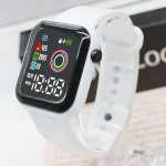 ساعت دیجیتال کودکانه سیلیکونی کارتونی با بند نرم و صفحه LED رنگی