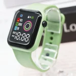 ساعت دیجیتال کودکانه سیلیکونی کارتونی با بند نرم و صفحه LED رنگی