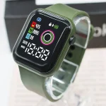 ساعت دیجیتال کودکانه سیلیکونی کارتونی با بند نرم و صفحه LED رنگی