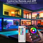 نوار LED هوشمند 12 ولت RGB با کنترل اپلیکیشن یا WiFi، مناسب خرید عمده از چین و دبی، نورپردازی مدرن و کم‌مصرف