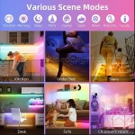 نوار LED هوشمند 12 ولت RGB با کنترل اپلیکیشن یا WiFi، مناسب خرید عمده از چین و دبی، نورپردازی مدرن و کم‌مصرف