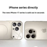 قاب شیشه‌ای مات لوکس مغناطیسی آیفون با طراحی ضد خش و پشتیبانی از شارژ بی‌سیم