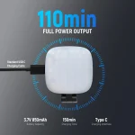 چراغ سلفی مغناطیسی کلیپ‌دار با طراحی سبک و سه حالت نور قابل تنظیم برای عکاسی، لایو و میکاپ موبایل