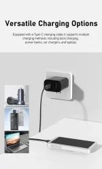 ریموت کنترل مغناطیسی موبایل 1800mAh با طراحی بی‌سیم و قابلیت استفاده به‌عنوان مانیتور سلفی