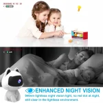 دوربین مینی بی‌سیم خانگی برای حیوانات و کودک با طراحی کوچک و سبک، مجهز به دید در شب و قابلیت اتصال به اپلیکیشن موبایل برای امنیت خانه و مراقبت از نوزاد