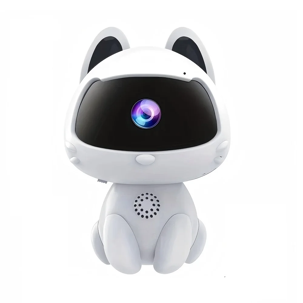 دوربین مینی بی‌سیم خانگی برای حیوانات و کودک با طراحی کوچک و سبک، مجهز به دید در شب و قابلیت اتصال به اپلیکیشن موبایل برای امنیت خانه و مراقبت از نوزاد