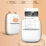 پرینتر جیبی بی‌سیم حرارتی با اتصال بلوتوث، مناسب خرید عمده برای چاپ عکس و لیبل از طریق موبایل و کامپیوتر
