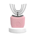 مسواک برقی یو شکل ۳۶۰ درجه با طراحی پرتابل و سری سیلیکونی