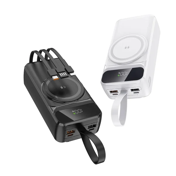 پاوربانک 30000 میلی‌آمپر با نمایشگر دیجیتال، شارژ بی‌سیم و شارژ سریع، مناسب خرید عمده برای واردات و پخش در بازار ایران و کشورهای منطقه