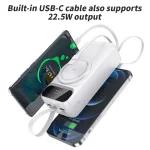 پاوربانک 30000 میلی‌آمپر با نمایشگر دیجیتال، شارژ بی‌سیم و شارژ سریع، مناسب خرید عمده برای واردات و پخش در بازار ایران و کشورهای منطقه