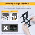 دستگاه حکاکی لیزری قابل حمل DAJA DJ6 با طراحی مینی و سبک، مناسب حکاکی روی چوب، پلاستیک، چرم و فلزات سبک برای کارهای DIY و تولیدی