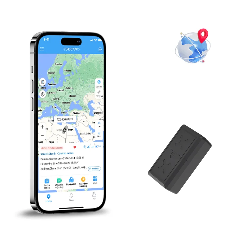 ردیاب GPS مینی 4G مغناطیسی با طراحی ضدآب و قابلیت ردیابی لحظه‌ای برای خودرو و موتور