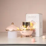 پروژکتور ستاره‌ای چرخشی با اسپیکر داخلی و طراحی کابین برای اتاق کودک