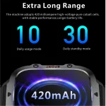 ساعت هوشمند مقاوم مردانه با طراحی ضدآب و قابلیت تماس بی‌سیم و بیش از 100 حالت ورزشی