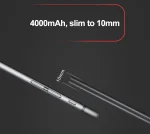 پاوربانک جیبی اضطراری مدل Slim Clip با طراحی باریک و پورت Type-C، مناسب خرید عمده برای واردات و پخش تجهیزات جانبی موبایل