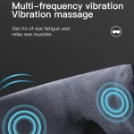 ماساژور چشم هوشمند با فشار هوا و گرمایش، مجهز به بلوتوث موزیک برای رفع خستگی چشم و بهبود گردش خون