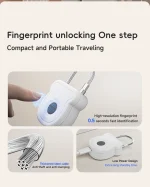 قفل هوشمند اثر انگشتی برای کیف و چمدان، مناسب خرید عمده برای واردات و پخش تجهیزات امنیتی و جانبی سفر