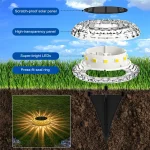 چراغ خورشیدی فضای باز ضدآب IP65 مدل SD-SL2149 با نور RGB، مناسب خرید عمده از چین برای باغ و محوطه‌سازی