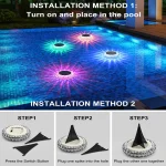 چراغ خورشیدی فضای باز ضدآب IP65 مدل SD-SL2149 با نور RGB، مناسب خرید عمده از چین برای باغ و محوطه‌سازی