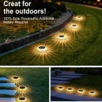 چراغ خورشیدی فضای باز ضدآب IP65 مدل SD-SL2149 با نور RGB، مناسب خرید عمده از چین برای باغ و محوطه‌سازی