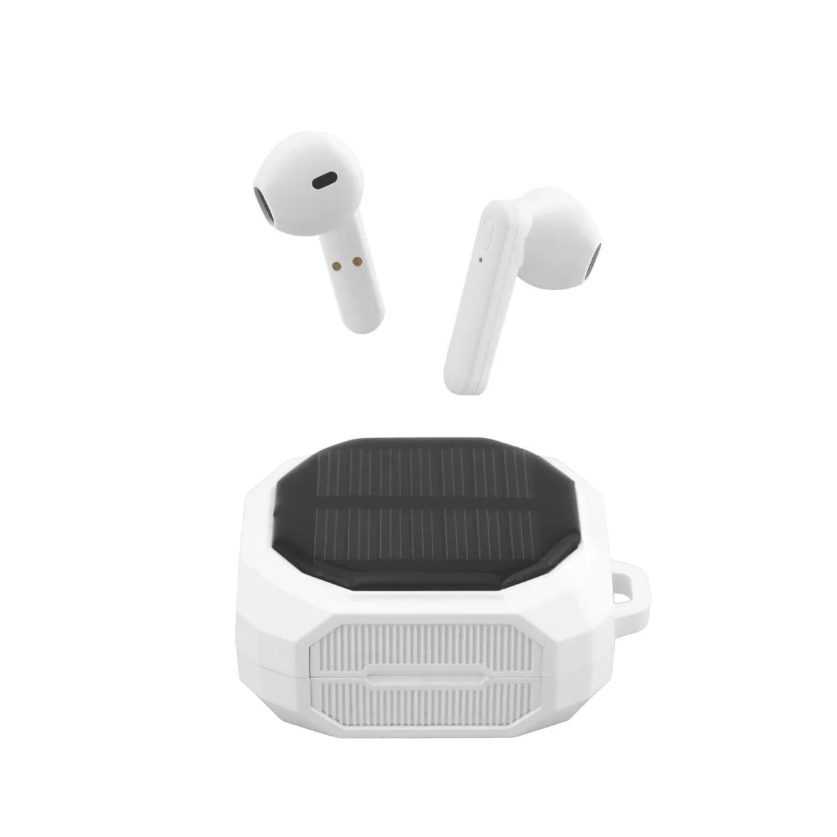 هندزفری بلوتوث با میکروفون داخلی و کیس شارژ خورشیدی، مناسب خرید عمده برای واردات و پخش منطقه‌ای