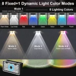 چراغ خورشیدی پله و محوطه ضدآب IP65 با بدنه ABS مشکی، مناسب خرید عمده از چین برای باغ، حیاط و تراس