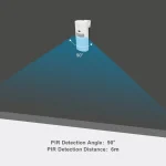 سنسور حرکتی هوشمند وای‌فای Tuya با تکنولوژی PIR، طراحی کوچک و مدرن، مناسب امنیت خانگی و اداری با قابلیت اتصال به اپلیکیشن Smart Life