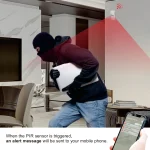 سنسور حرکتی هوشمند وای‌فای Tuya با تکنولوژی PIR، طراحی کوچک و مدرن، مناسب امنیت خانگی و اداری با قابلیت اتصال به اپلیکیشن Smart Life