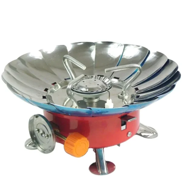 اجاق باربیکیو پرتابل فوق سبک با جرقه‌زن اتوماتیک و طراحی آلومینیومی مقاوم در برابر باد