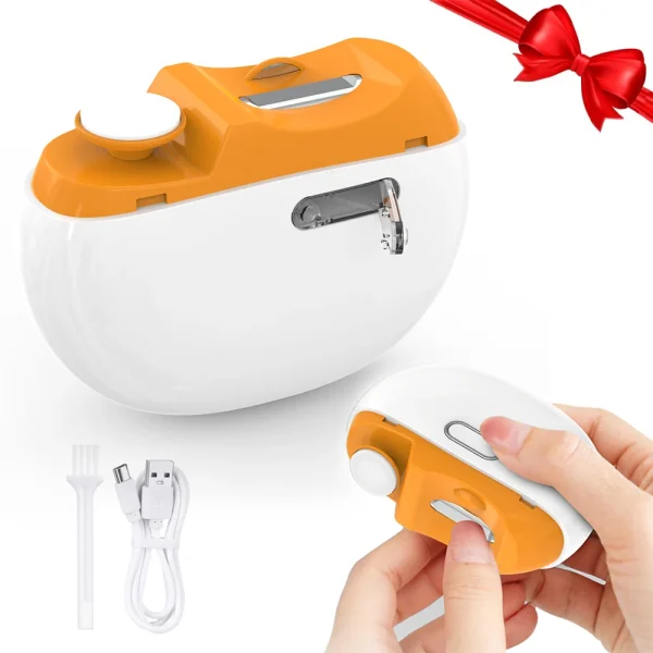 ناخن‌گیر برقی ایمن کودک با طراحی ارگونومیک و شارژ USB