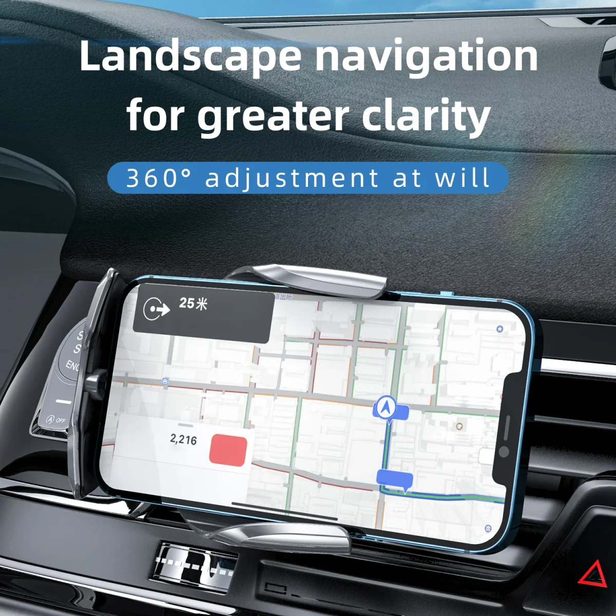 پایه نگهدارنده موبایل خودرو مدل C1 با شارژ بی‌سیم و حسگر مادون قرمز، مناسب واردات و پخش در بازار ایران و کشورهای منطقه