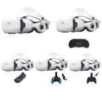 عینک واقعیت مجازی بی‌سیم مدل SHINECON G02EF+S9 با هدست بلوتوث و کنترلر بازی، مناسب خرید عمده برای واردات و پخش منطقه‌ای