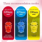 ماسک LED زیبایی ۷ رنگ مدل BM-44 با باتری 600mAh