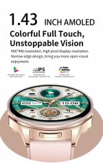 ساعت هوشمند دوکاره SOVOGUE T98 | نمایشگر AMOLED 1.43 اینچ | پایش ضربان قلب و ضدآب